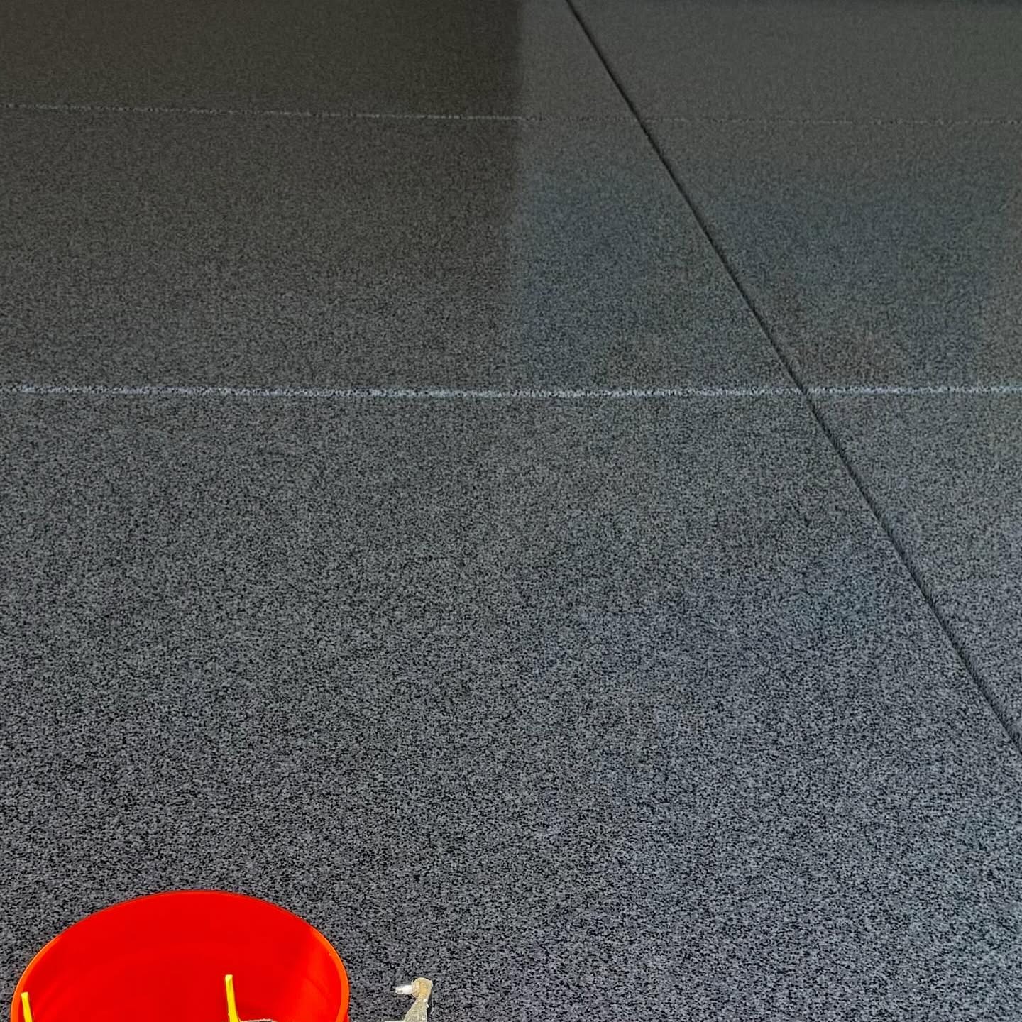 Ground and sealed concrete floor
